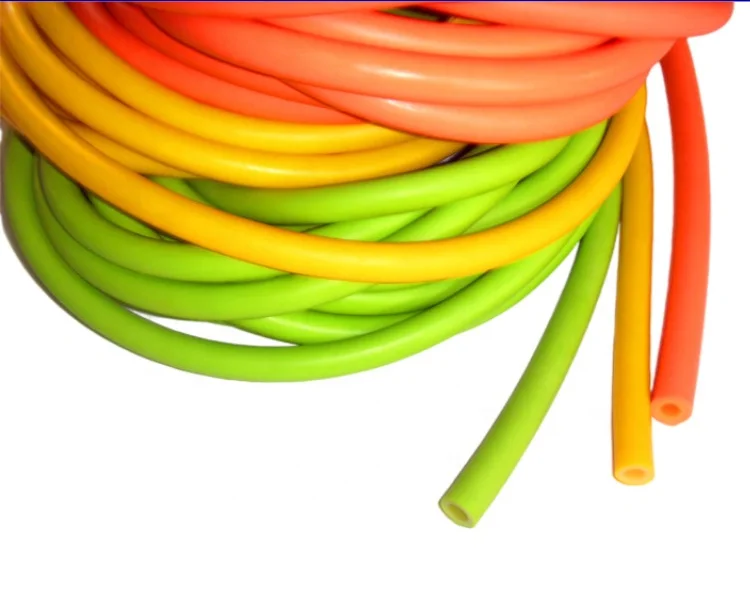 100% Colored Latex Tubing Resistence Bands Tubes Latex