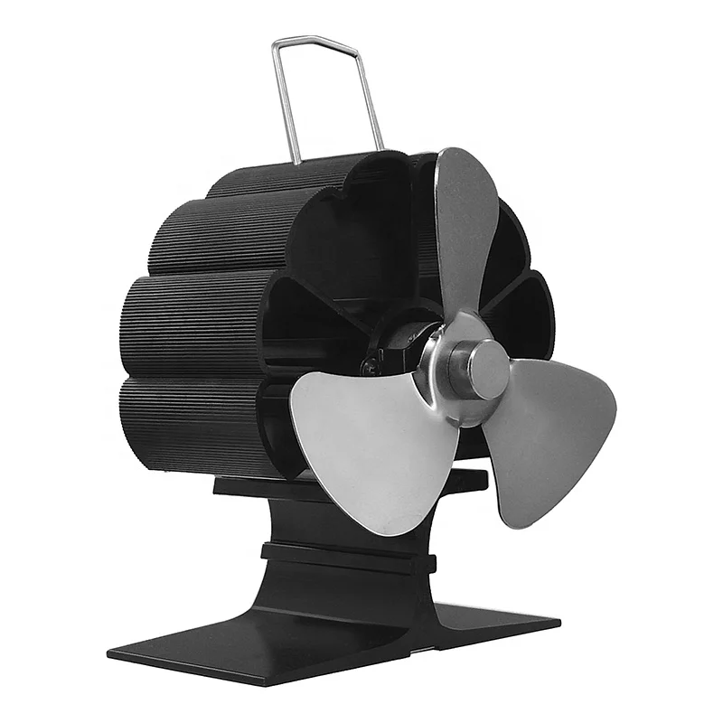 Mini Heat powered Stove Fan 3-Blade Fireplace Eco-friendly fan