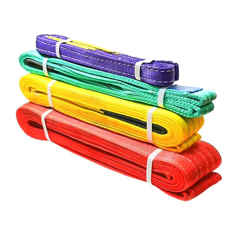 High Durability Duplex Nylon Flat Woven Chinese Webbing Slings Webbing Polyester Lifting Sling CE GS Certificated OEM Length