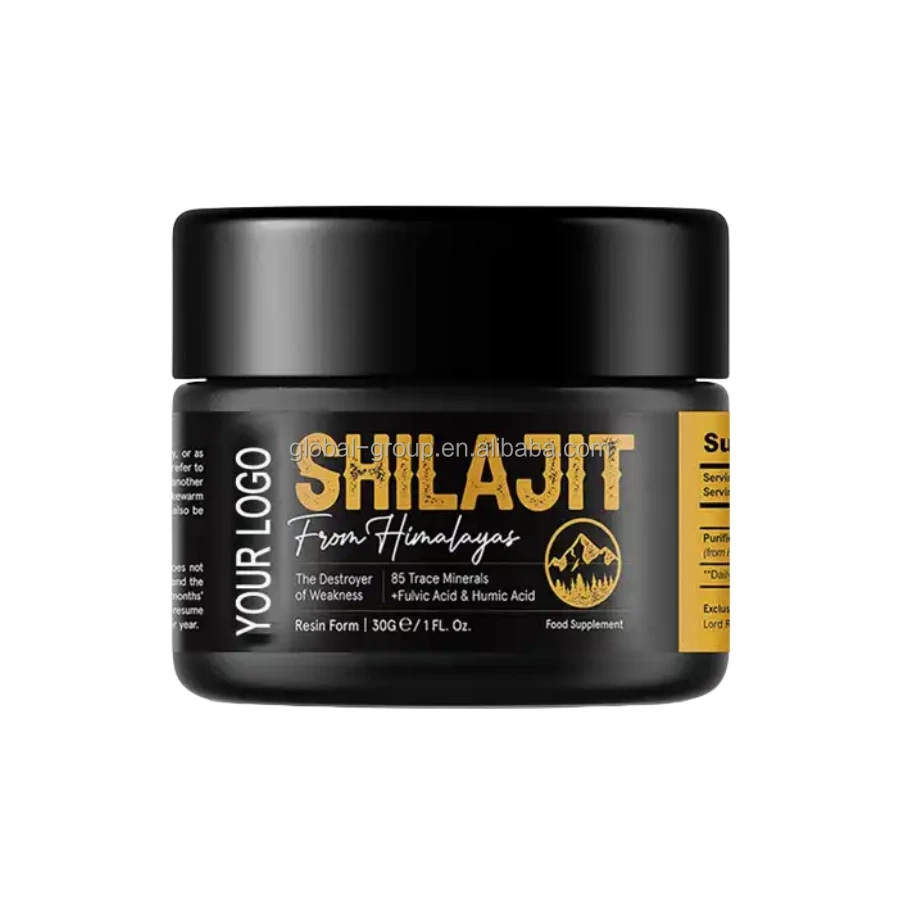 OEM Private Label Shilajit Resin Fulvic Acid Wholesale Bulk 100% Pure Natural Shilajit Extract Liquid Himalayan Shilajit Resin
