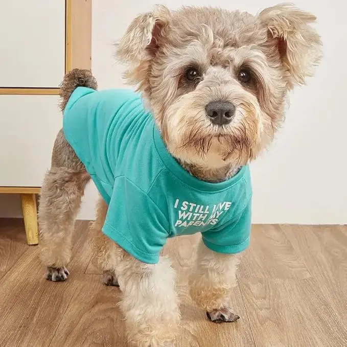 Wholesale Luxury Pet Clothes Customize Pattern or Colors Dog Shirts T-shirt Pet Clothes Soft Pet Shirt