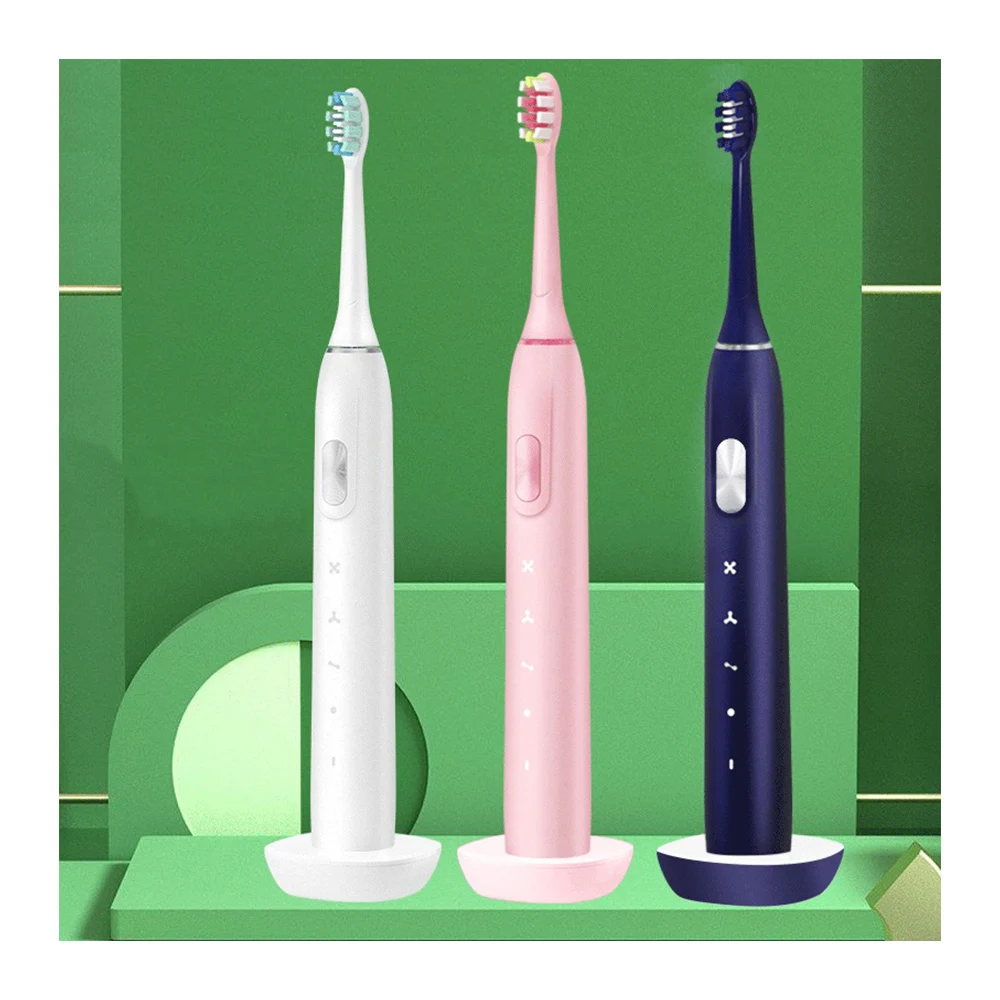 Soft bristle tartar remover slim sonic wholesale adult rechargeable electric toothbrush