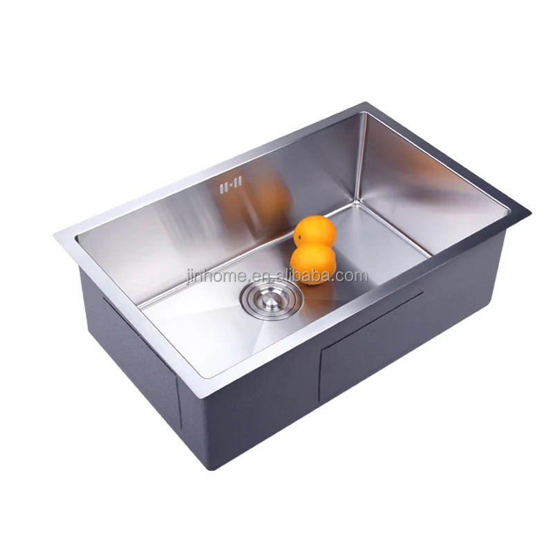 Stainless Steel Step Handmade Above Mount Waterfall Faucet multifunction triple bowl Kitchen sinks for the kitchen