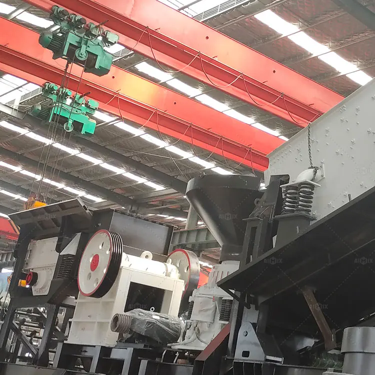 Aimix 4in 1 Jaw Crusher Cone Crusher Impact Crusher Hammer Stone Mobile Crushing Production Line Price