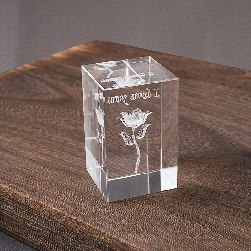 Honor of crystal Factory Wholesale K9 Crystal Glass Blank 3d Laser Engraving Crystal Block Cube