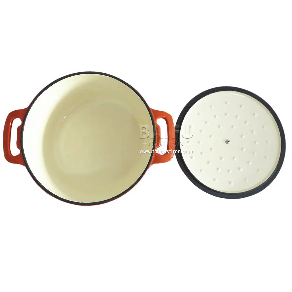 Cooking pot ,Round cast iron enamel casserole ,Cast Iron Cookware Casserole Enamel Dutch Oven With Lid