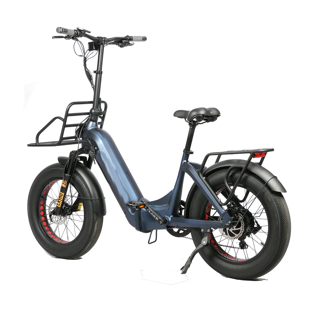 48 В 500 Вт 1000 задний электровелосипед электрический велосипед складной 20 дюймов 4 0 с толстыми шинами Двухместный педалями