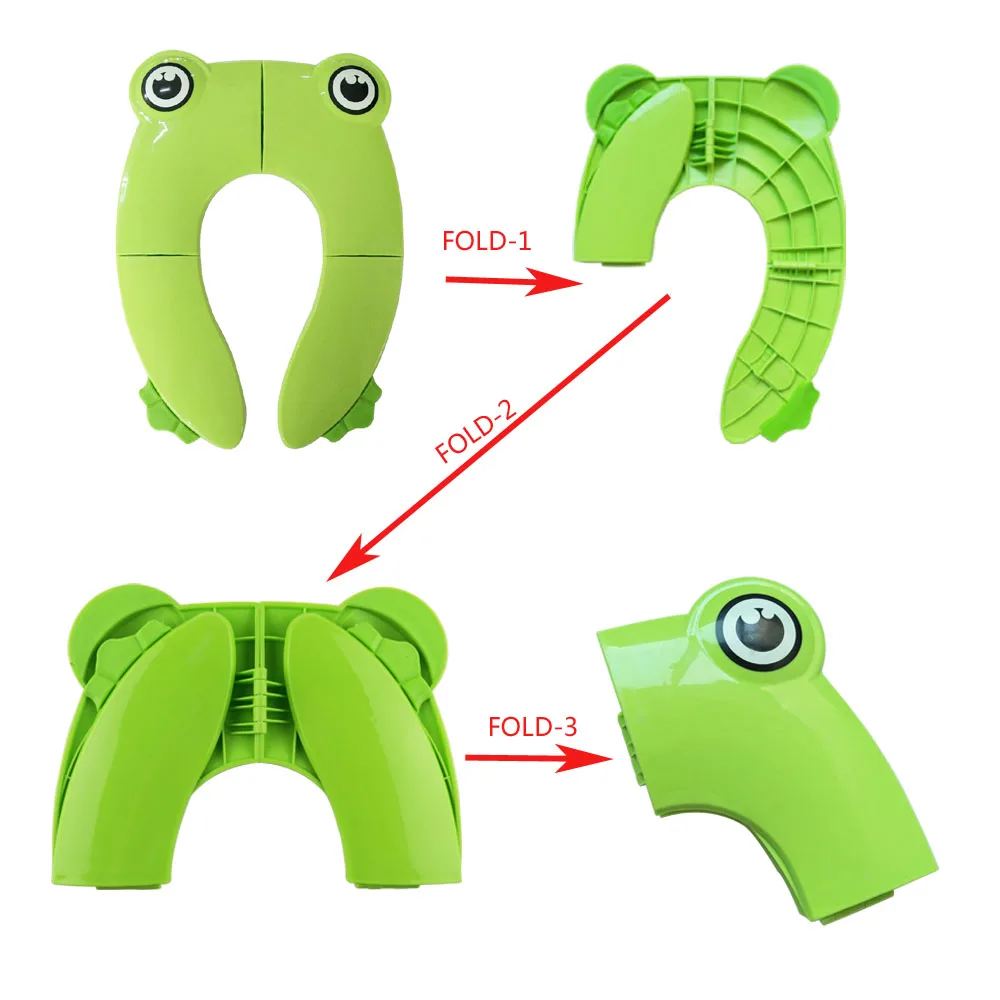 new popular sells portable toilet travel frog owl potty baby accessories foldable potty training seat