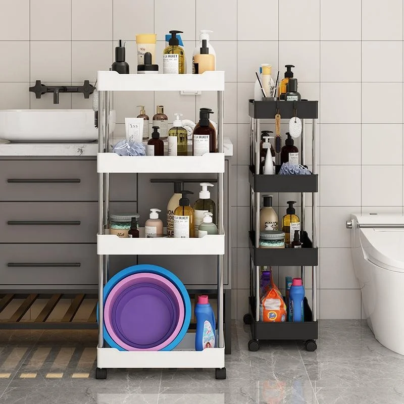 New Arrival Storage Bins Excellent Bathroom Gap Holder Plastic Save Space Shelf SBS558