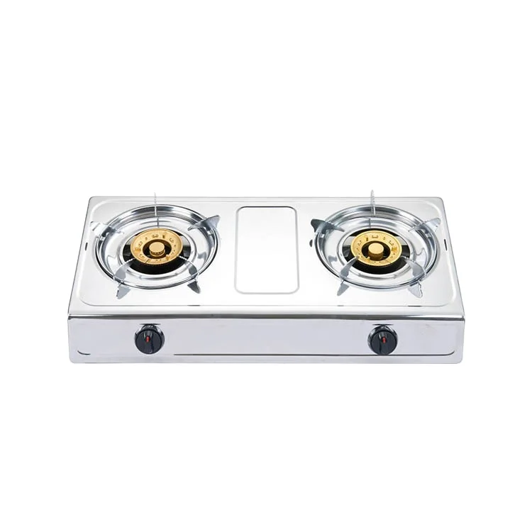 Кухонная домашняя техника из нержавеющей стали, 2 горелки, газовая плита из нержавеющей стали, газовая плита
