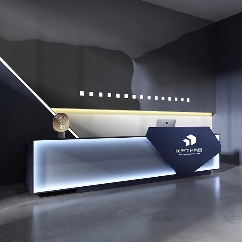 Dental Office Reception Area Counter Design Contemporary Best Quality Artificial Marble Dental Clinic Reception Area Counter