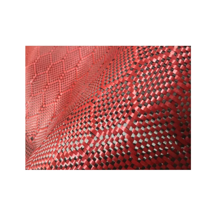 Carbon aramid mixed honeycomb fiber fabric fiber cloth
