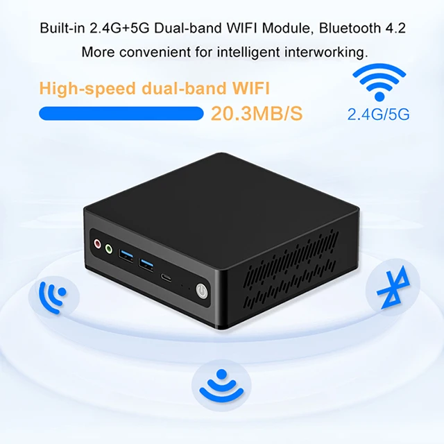 Factory Direct Small Desktop Computer Intel Core i5 i7 Dual Core Linux Win 10 Mini PC UPS Power Supply for Home Office Business