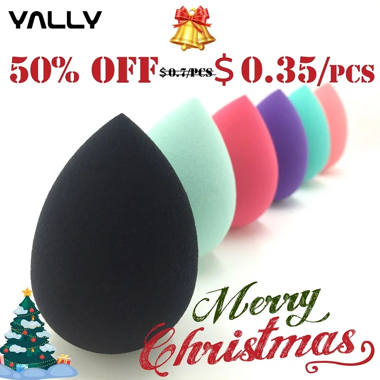 
Hot custom silicone sponge cleaner holder gift set latex free cosmetic make up sponge private label beauty packaging blender 