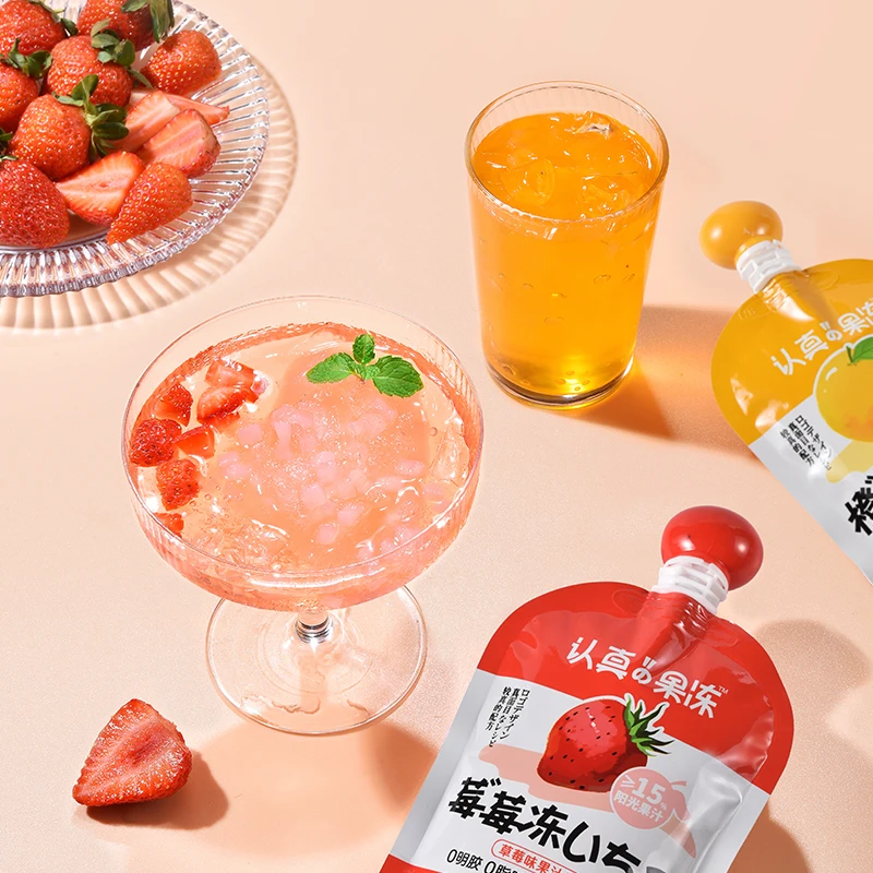 170g Pure fruit pulp  Konjac Jelly Nata de Coco Jelly Fruit Drink