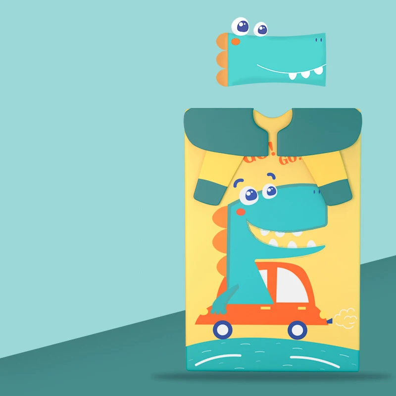 
Autumn winter baby cartoon pure cotton sleeping bag anti-kick by the artifact can be removed and washed 