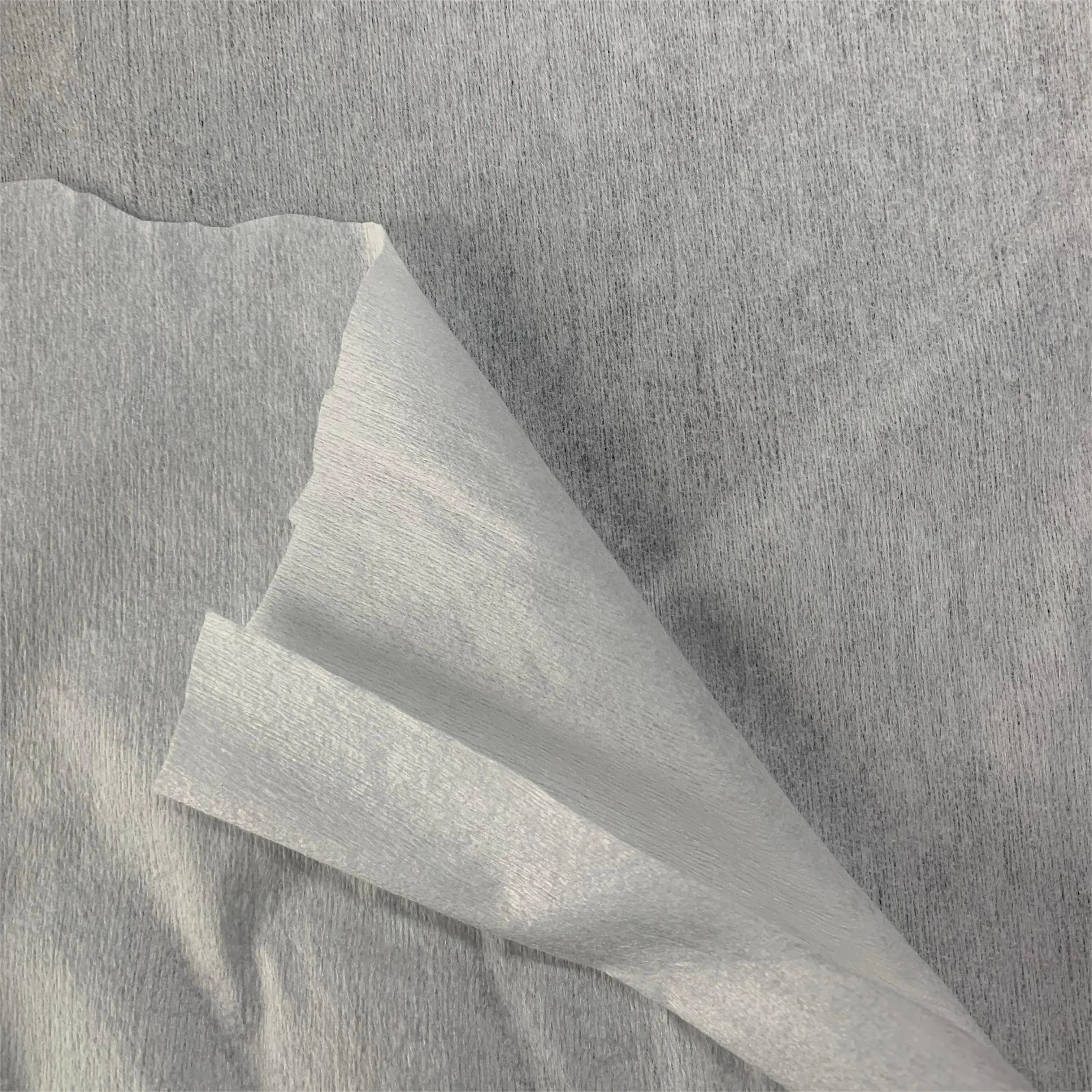 Биоразлагаемый бамбук 55Gsm спанлейс нетканый материал от производителя влажной ткани