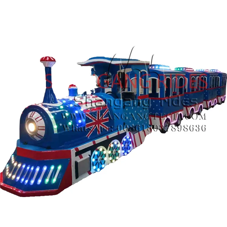 Shopping mall small amusement park trains used theme park second hand train for sale