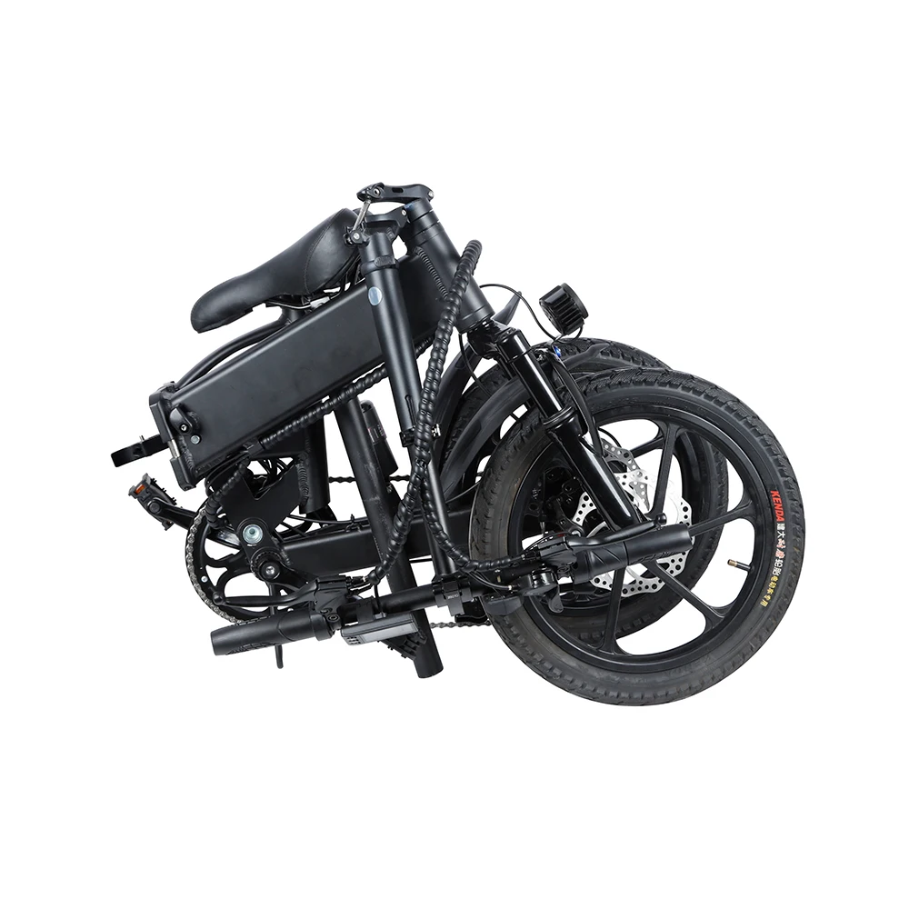 E-BIKE литиевая батарея 350 Вт 36 В 7.5AH 14 дюймов цифровой ALU Электрический регулируемый по высоте складной внедорожный велосипед для взрослых с сиденьем