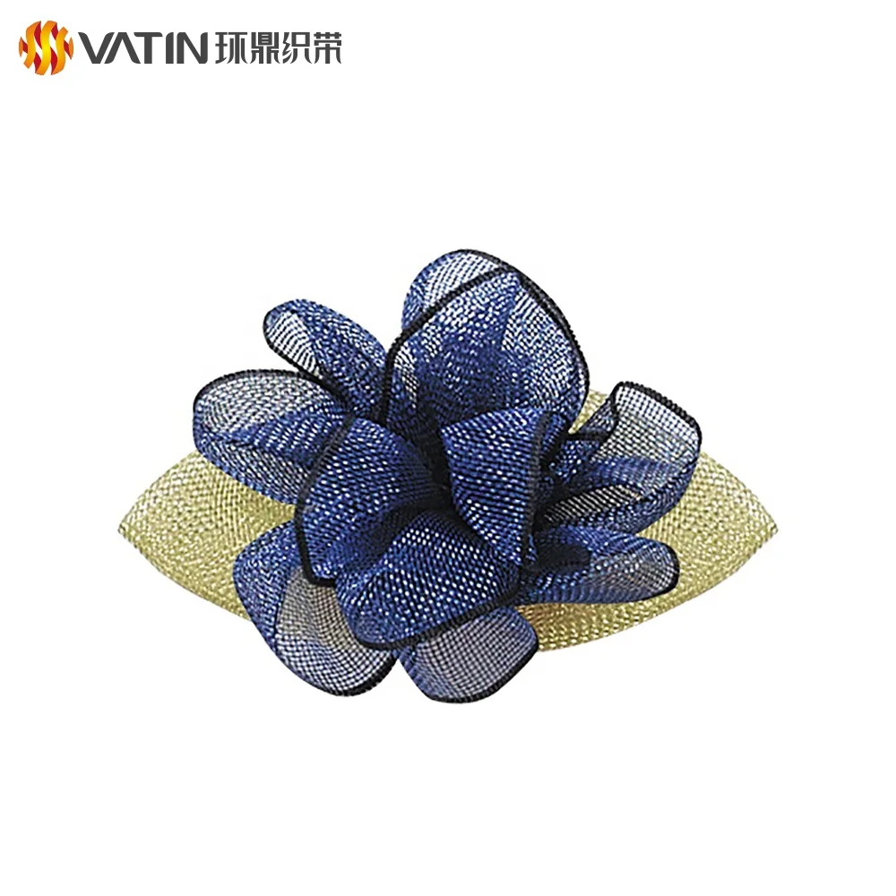 Wholesale Custom Fancy Colorful Sheer Organza Artificial Flower For Wedding Car Decoration