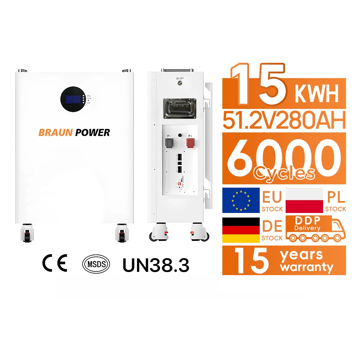 Высоковольтная батарея LiFePO4 15Kwh 20Kwh 30KWh 40kwh 200V/300V/400V литий-ионная солнечная для хранения дома