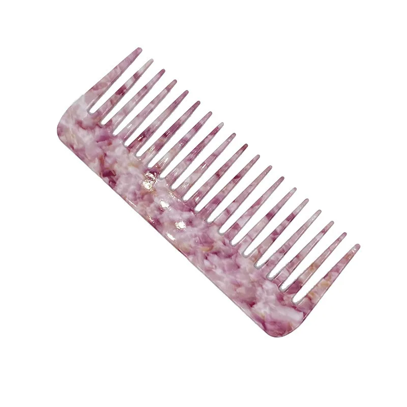 Personalized Large Size Acetate Hair Combs High Quality Comb For Women Handleless Portable Hairdressing Comb