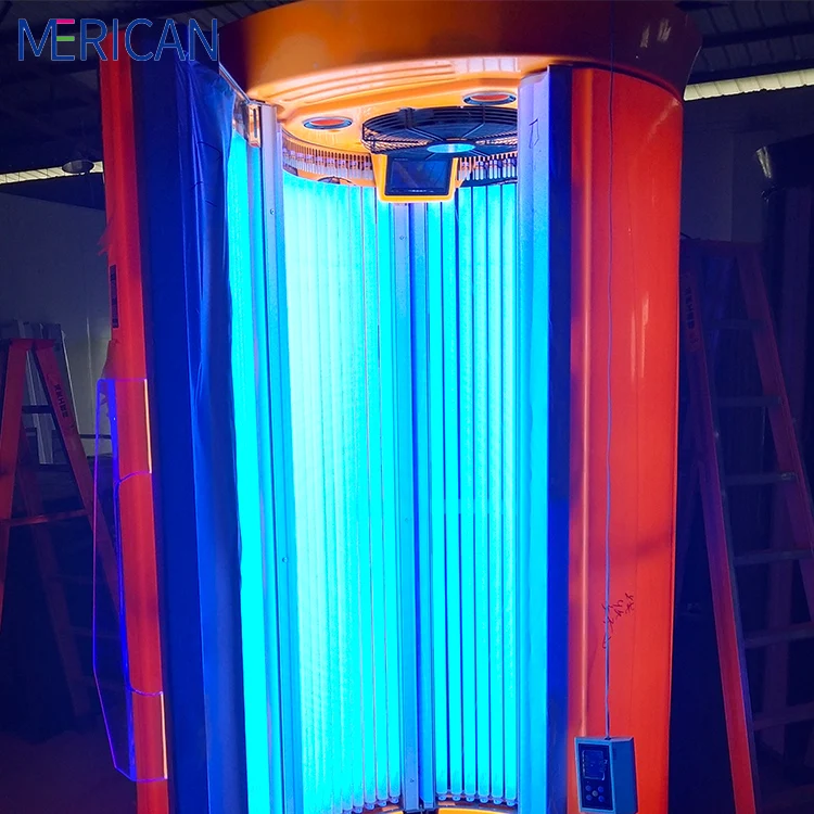 Promotion Factory Wholesale Tanning Salon Device Bronzing F10-180 Solarium Booth Vertical Tan Bed