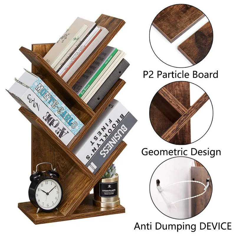 Factory wholesale space-saving tree branch creative small  bookshelf for children