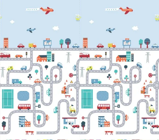 Foldable Children Crawling Mat Double-sided Waterproof Room Decor Soft Foam Kids Rug Carpet Large Baby Play Mat  baby toys