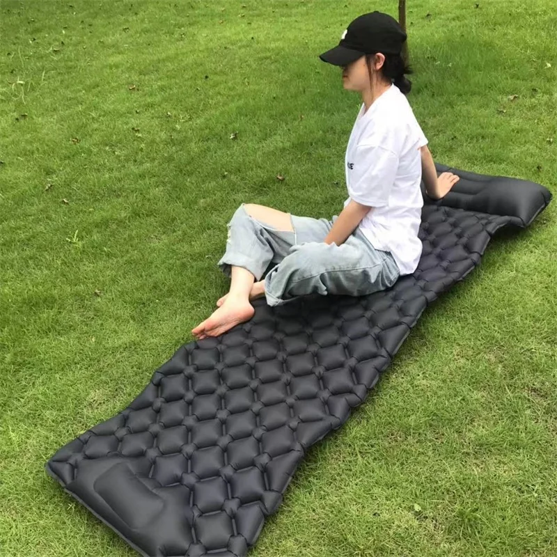 Factory direct sale cheap price outdoor Inflatable camping sleeping pad Portable Air Inflatable Sleeping mattress  air mattress