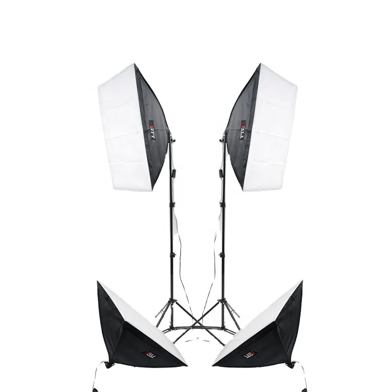 Photo Studio Softbox Kit with Led Light for Photography Lighting Portrait Photography Kits