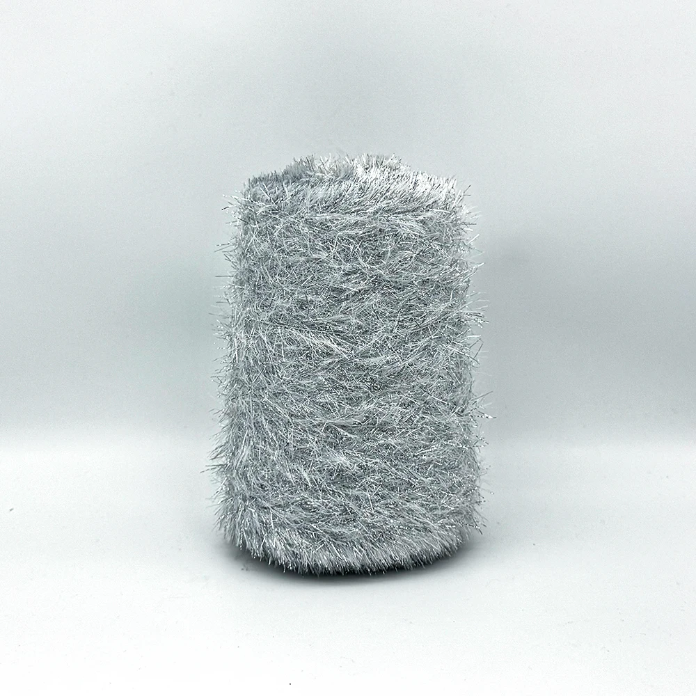 High Quality 100% Nylon Baby Kids Feather Yarn Ankle Socks Exquisite Fancy Feather Yarn for Knitting High Tenacity Feature