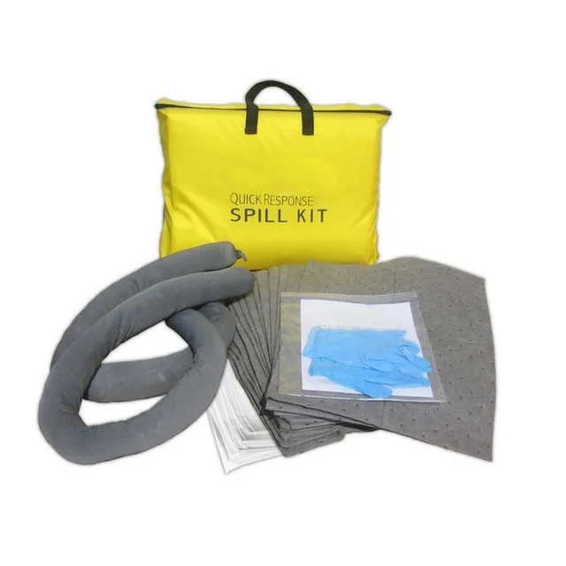 Portable and Lightweight super absorbent spill kit for for oil fuel chemical spill