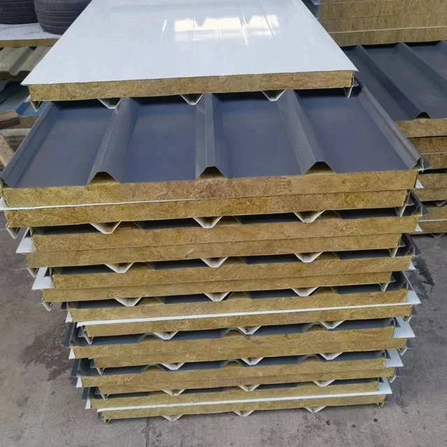Rock wool panel sandwich
