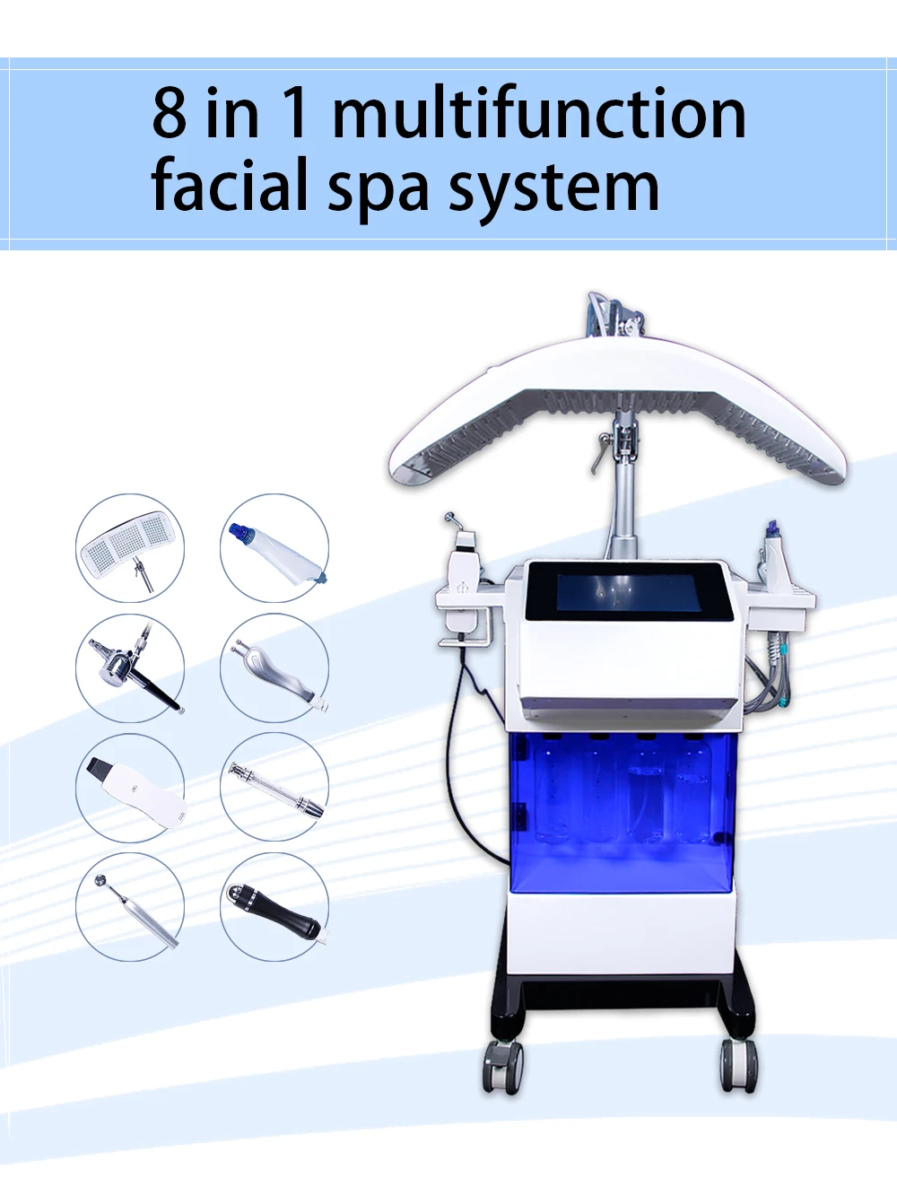 In Stock Aqua 7In1 Multifunction Hydrofacials Beauty Hydro Dermabrasion With Skin Detector Microcurrent Facial Machine