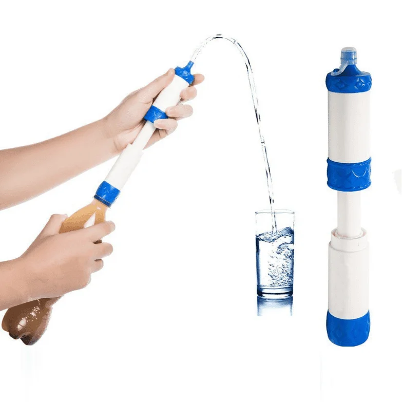 
survival mini kit straw filter personal water portable water purifier for hiking drinking  (1600065766751)