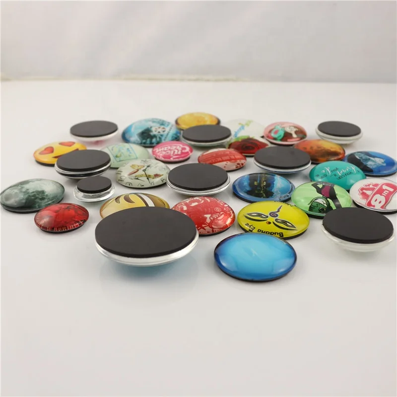 Customized decoration China glass crystal fridge magnet for souvenir or gifts crystal cabochon