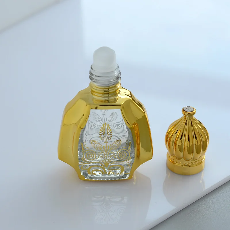 Factory Wholesale Custom High Quality   EMPTY Glass Bottle Oil ball   roll  on bottle  Custom logo