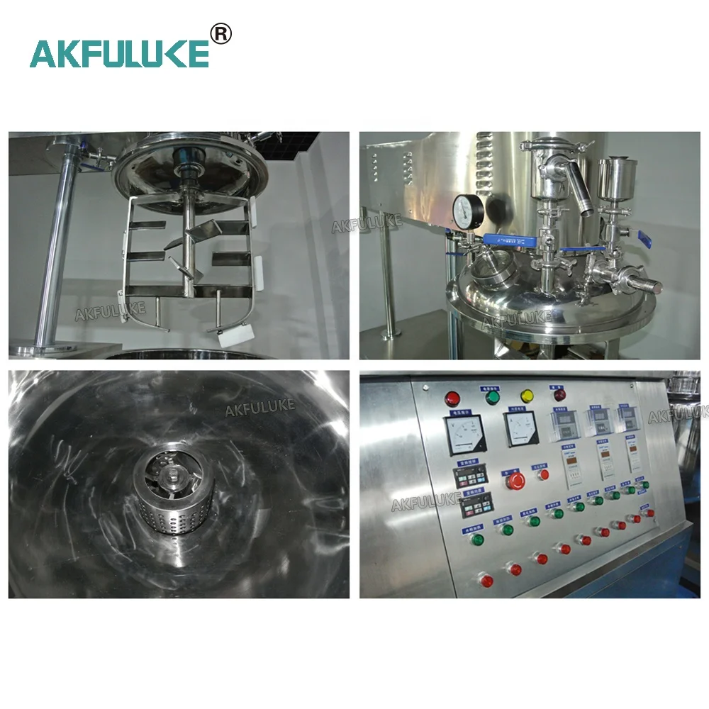 2024 Cream Vacuum Homogenizing Emulsifier Homogenizer Emulsifying Mixing Machine Tooth Paste Making Machine