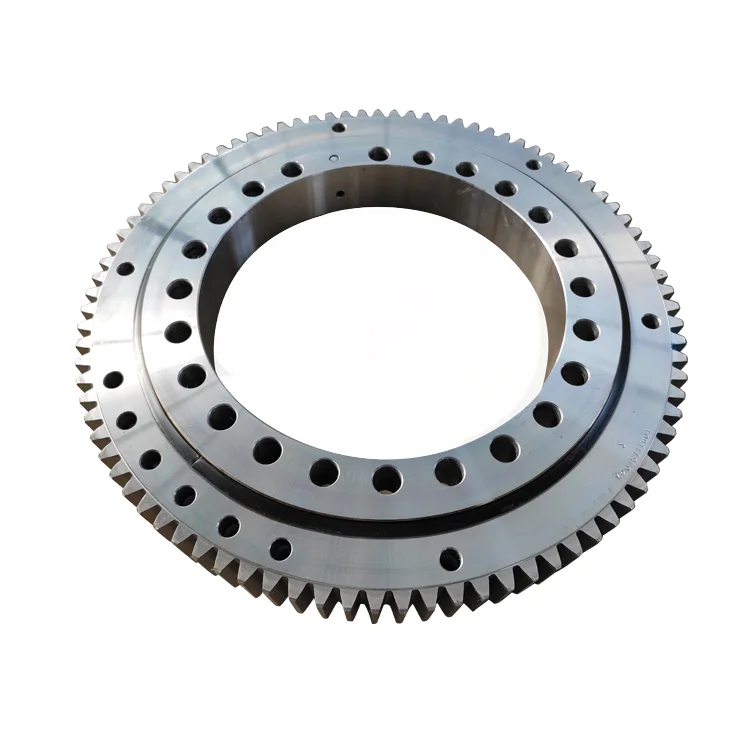 010.25.710 Single row four point contact ball slewing bearing with non gear