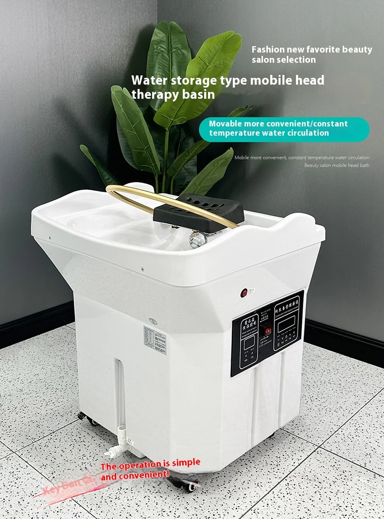 Portable Salon head spa equipment mobile hair washing Portable massage shampoo bed basin