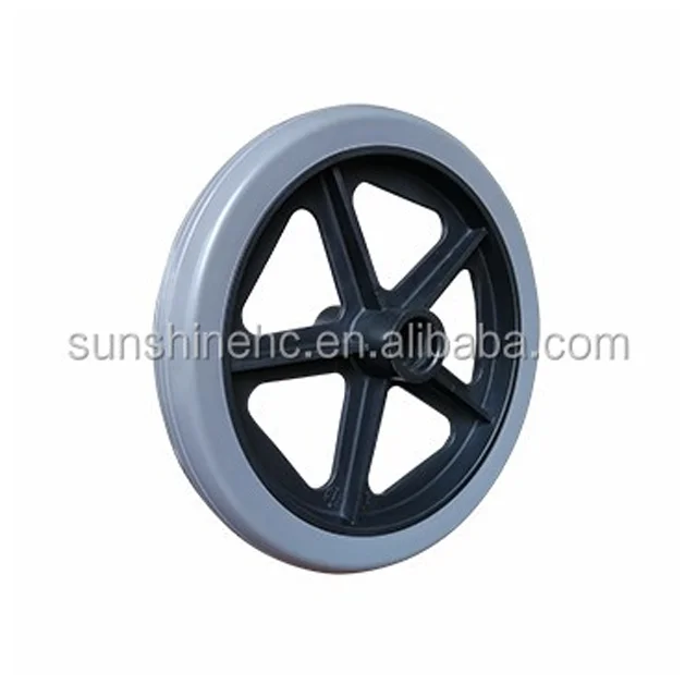 SPW22 Wheelchair Accessories 12 inches PU Wheel For Wheelchair Rollator Accessary Spare Part