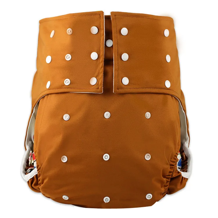 One size European pocket adult nappies diapers cloth thick reusable adult diaper washable with snaps