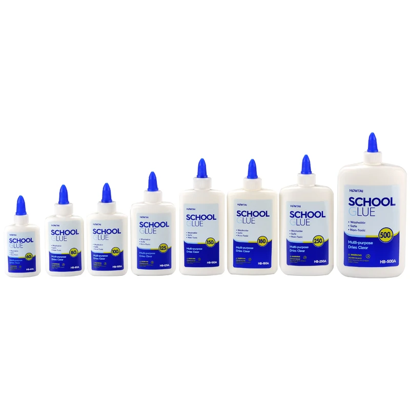 500ml Kids Safety Non-Toxic Liquid PVA Washable White Craft Glue For Office And School Use