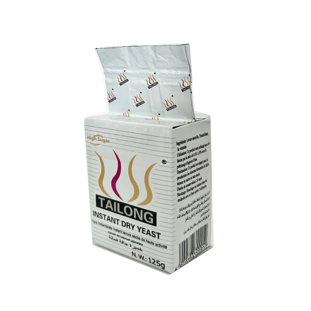 BV Certificated High Sugar Low Bread Instant Dry Yeast Manufacturer 125g