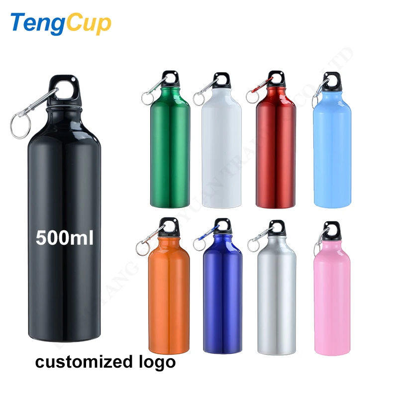 TY customized logo Portable Food Grade Reusable Camping Hiking Aluminum Sports Water Bottle