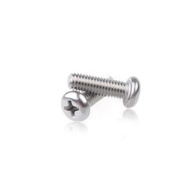 Haiyan Stainless Steel M2 M3 M4 M5 M6 M8 Cross Pan Head Machine Screw  DIN7985