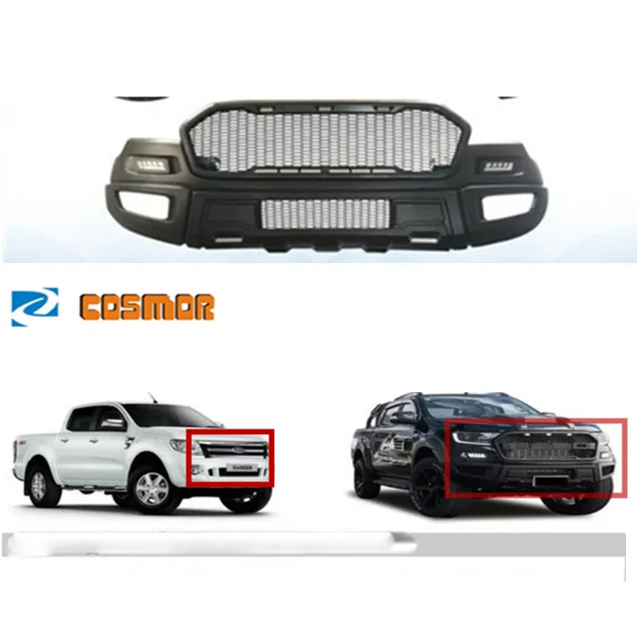 Front Hood Bumper Grill Body Kits for Ford Ranger