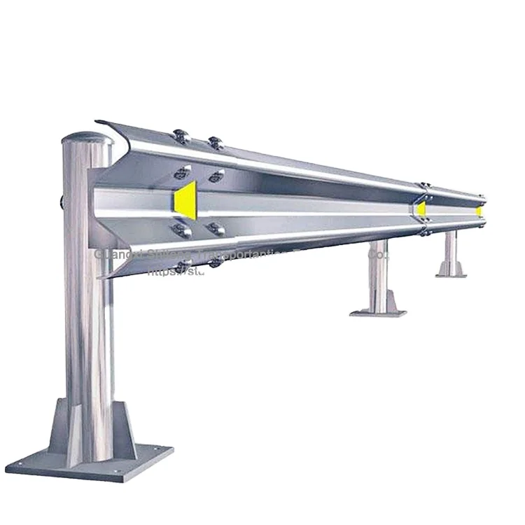 Highway Guardrail Plate / traffic safety highway guardrail traffic barrier safety barrier Q235B Q345B Steel Third Beam Guardrail