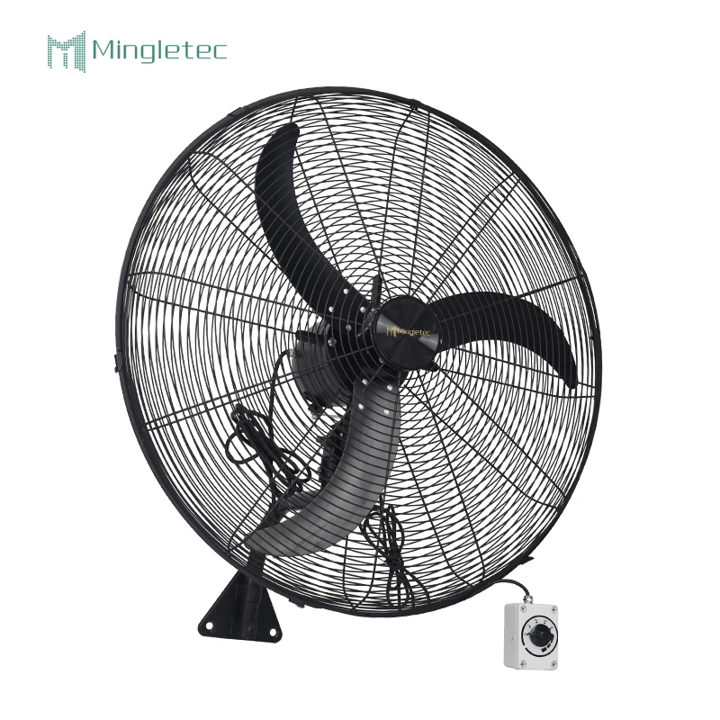 26 Inch Industrial Electric Exhaust Air Cooling Powerful Oscillating Wall Mounted Fan